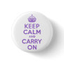Amethyst Keep Calm and Carry On Pins