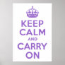 Amethyst Keep Calm and Carry On Posters
