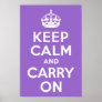 Amethyst Keep Calm and Carry On Posters