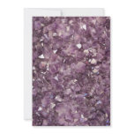 Amethyst Semi Precious Stone Invitation
