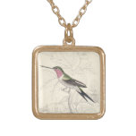 Amethystine Hummingbird Pendant