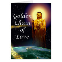 Amida's Golden Chain of Love Greeting Card