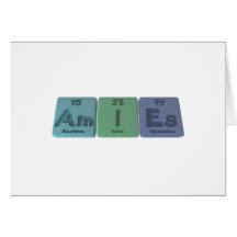 Amies-Am-I-Es-Americium-Iodine-Einsteinium Greeting Card