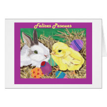 Amigos de Pascua tarjeta (Easter Friends card)