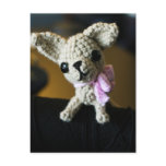 Amigurumi Chihuahua Postcard