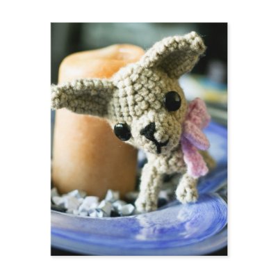 Amigurumi Chihuahua Postcards by SykoSam