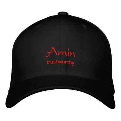 Amin Name Cap / Hat by toppings