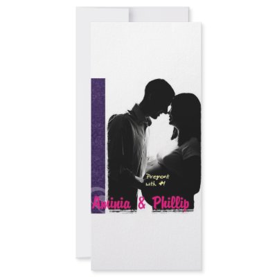 Aminia & Phillip Pregnant Rack Card Template by ashybaby87