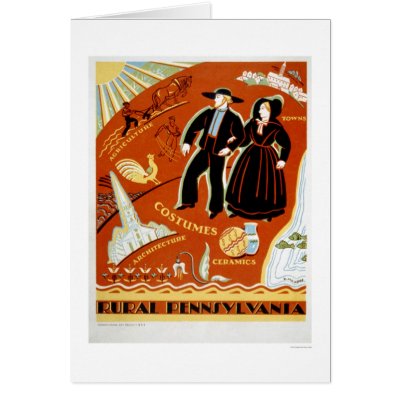Amish Costume Tradition 1938 WPA Greeting Cards by lc_wpa