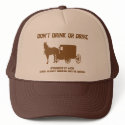 Amish - dont drink or drive hats