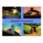 Amish Montage Postcard