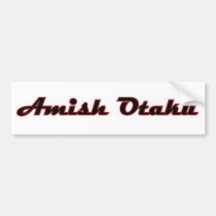 Amish Otaku Bumpersticker Bumper Sticker