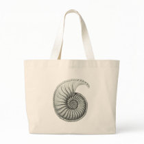 Ammonite 1 tote bags