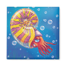 Ammonite Refrigerator Magnets