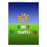 Amo la Natura I Love Nature in Italian