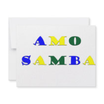 Amo Samba Personalized Invitation