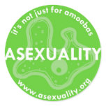 amoebas round sticker