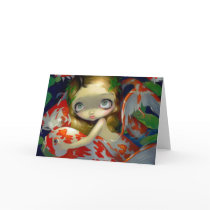 "Amongst the Koi" Greeting Card