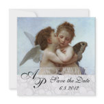 Amor and Psyche as Children Wedding Party Monogram Personalised Announcement
