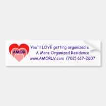 AMOR Bumper Sticker