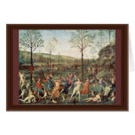 Amor Fight Against Chastity By Perugino Pietro Greeting Cards