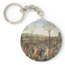 Amor Fight Against Chastity By Perugino Pietro Key Chain