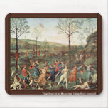 Amor Fight Against Chastity By Perugino Pietro Mouse Pads