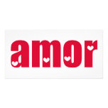 Amor! Spanish Love design! photo cards