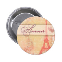 Amour in Paris Button