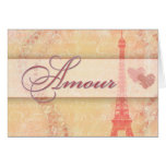 Amour in Paris Greeting Cards