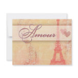 Amour in Paris invitations