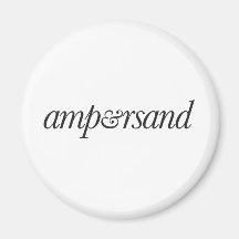 Ampersand Fridge Magnet