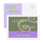 Ampersand Save the Date Template Post Card