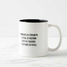 AMSOC 2009 Ministry of Truth Mug Ignorance
