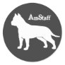 AmStaff Round Stickers