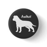 AmStaff with Floppy Ears Button