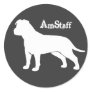AmStaff with Floppy Ears Stickers
