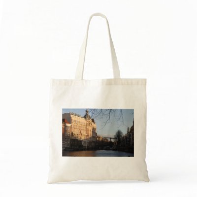 Amstel River, Amsterdam Bags by henkvk
