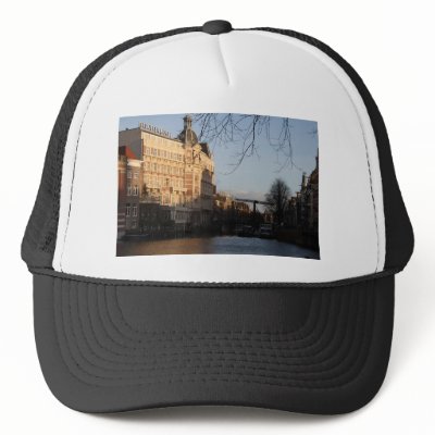 Amstel River, Amsterdam Mesh Hat by henkvk