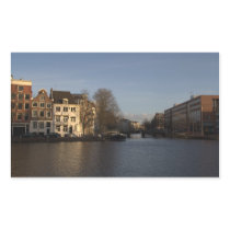 Amstel River, Amsterdam Rectangle Stickers