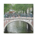 Amsterdam Bicycles Bridge Fridge Magnet