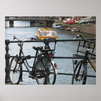 Amsterdam Bicycles Poster by hollandshop