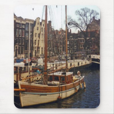 Amsterdam Boat Mousepad by rukeman