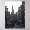 Amsterdam Canal Bike Church Holland Photo Poster posters