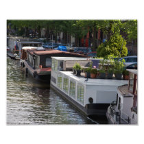 Amsterdam Canal Boat House Photo