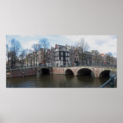 Amsterdam Canal Bridges Photo Poster by hollandshop