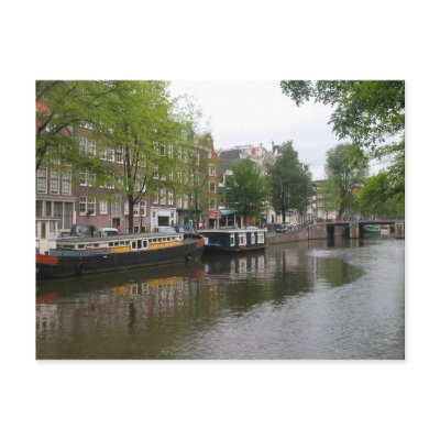 Amsterdam Canal Postcard by RyanCFI