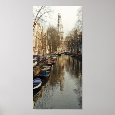 Amsterdam Canal Poster by rukeman