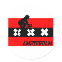 Amsterdam Cycling Female Stickers
