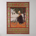 AMSTERDAM FABRIEK Vintage Art Bicycle Poster posters